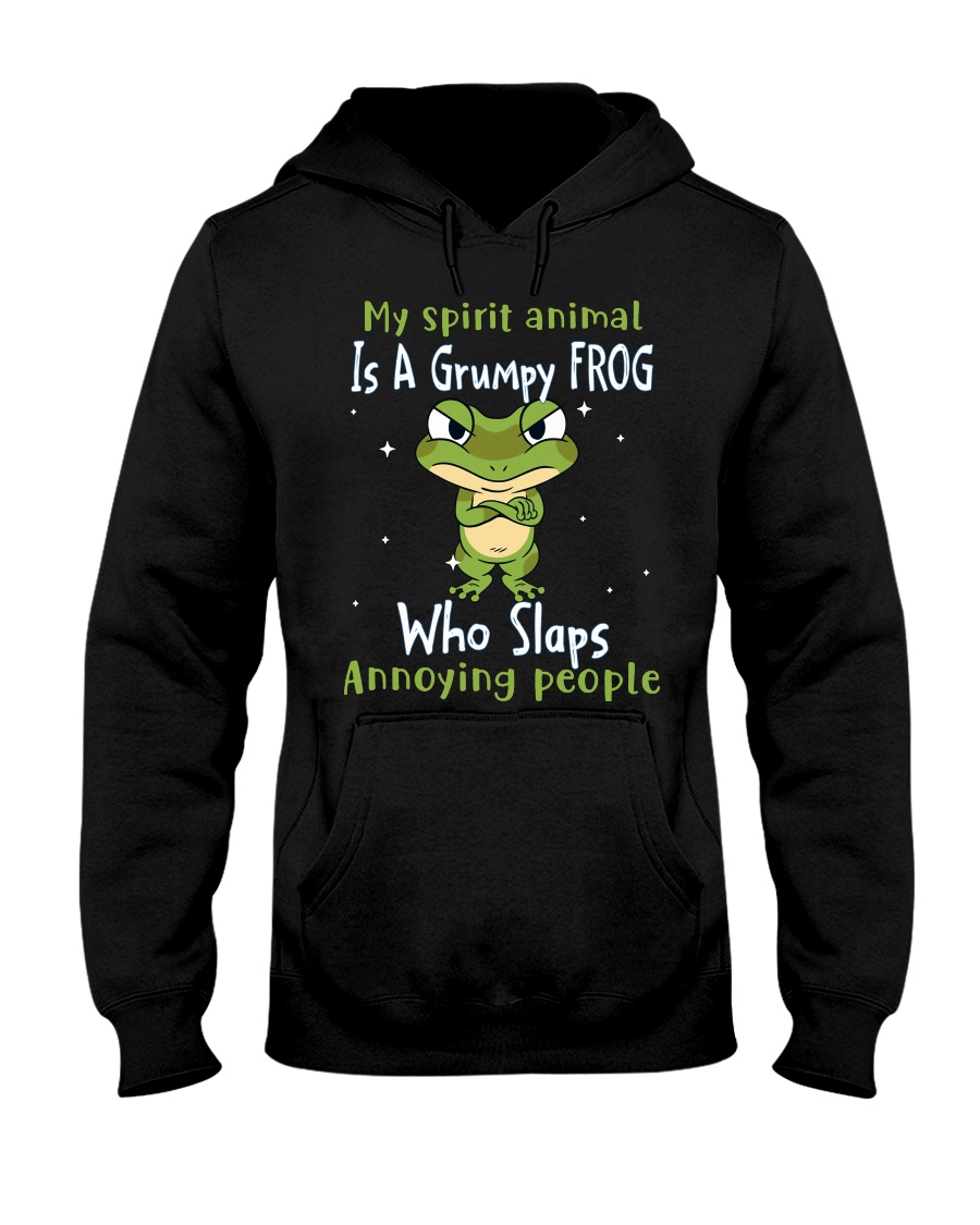 Frog My Spirit Animal Is A Grumpy Frog Who Slaps Annoying People Shirt1