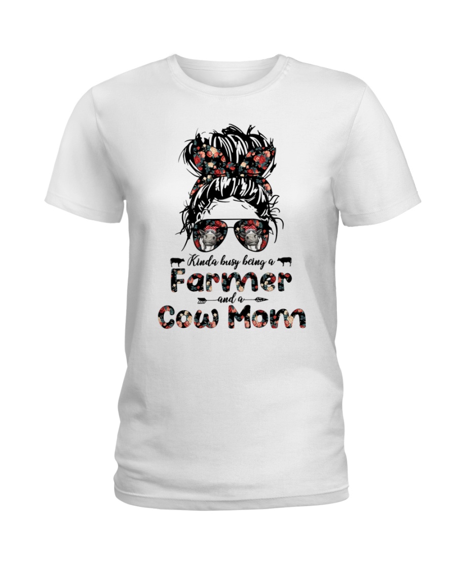 Kinda Busy Being A Farmer And A Cow Mom Shirt7