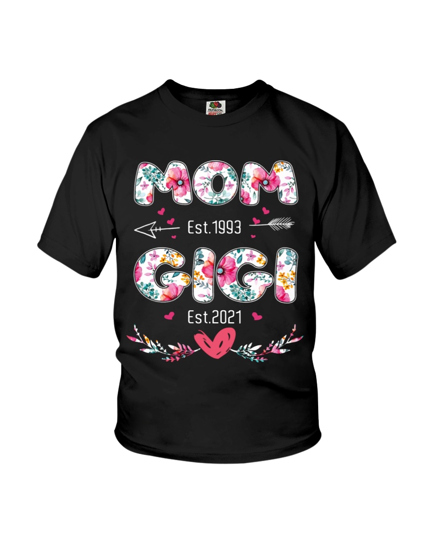 Mom est.1993 GiGi Est.2021 Shirt6