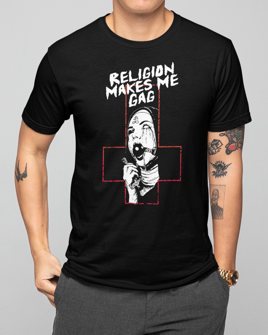 Religion Makes Me Gag Shirt5