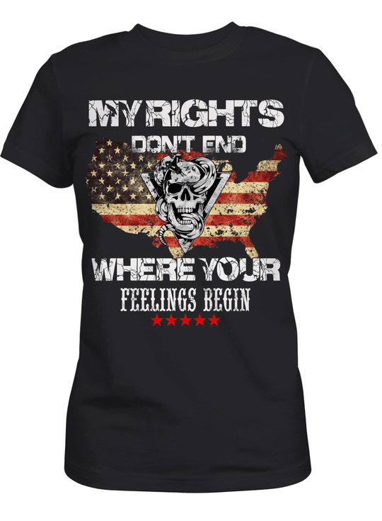 Skull My Rights Dont end Where Your Feelings Begin Shirt9