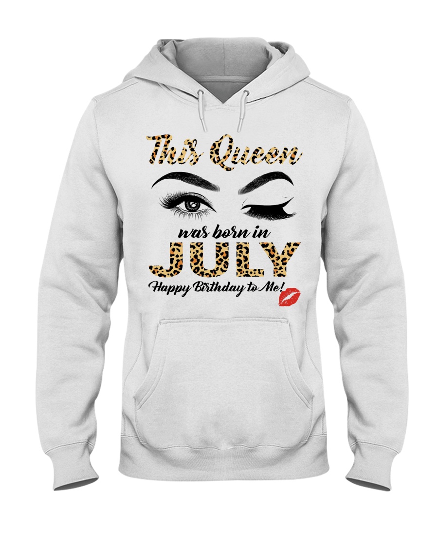This Queen was Born in July Happy Birthday to me Shirt2