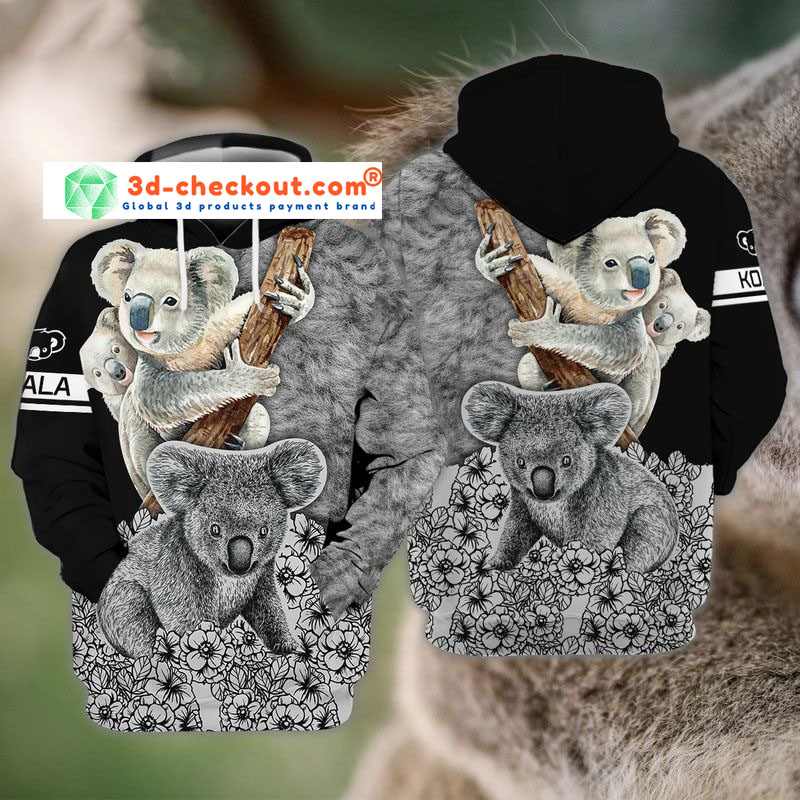 Koala 3D all over print hoodie4