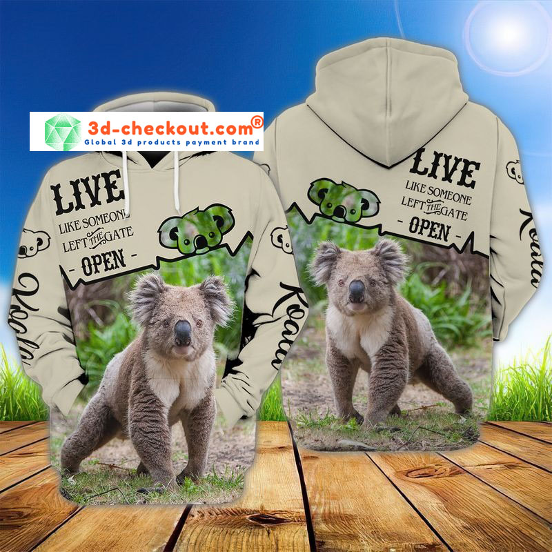 Koala 3D all over print hoodie3