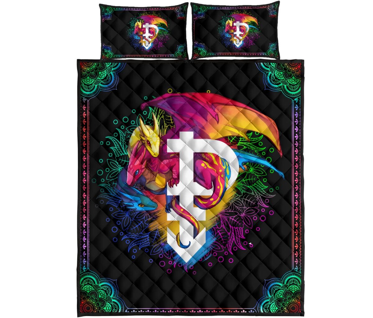 LGBT dragon quilt bedding set4