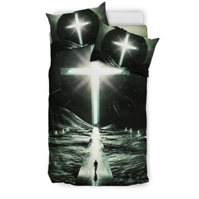 Way to cross light with person bedding set3