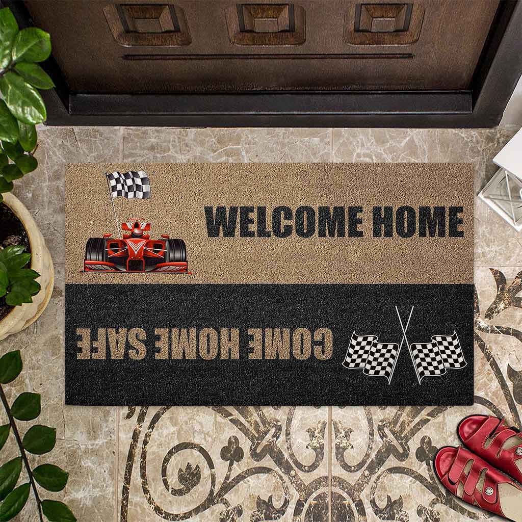 Welcome home come home safe racing doormat4 1