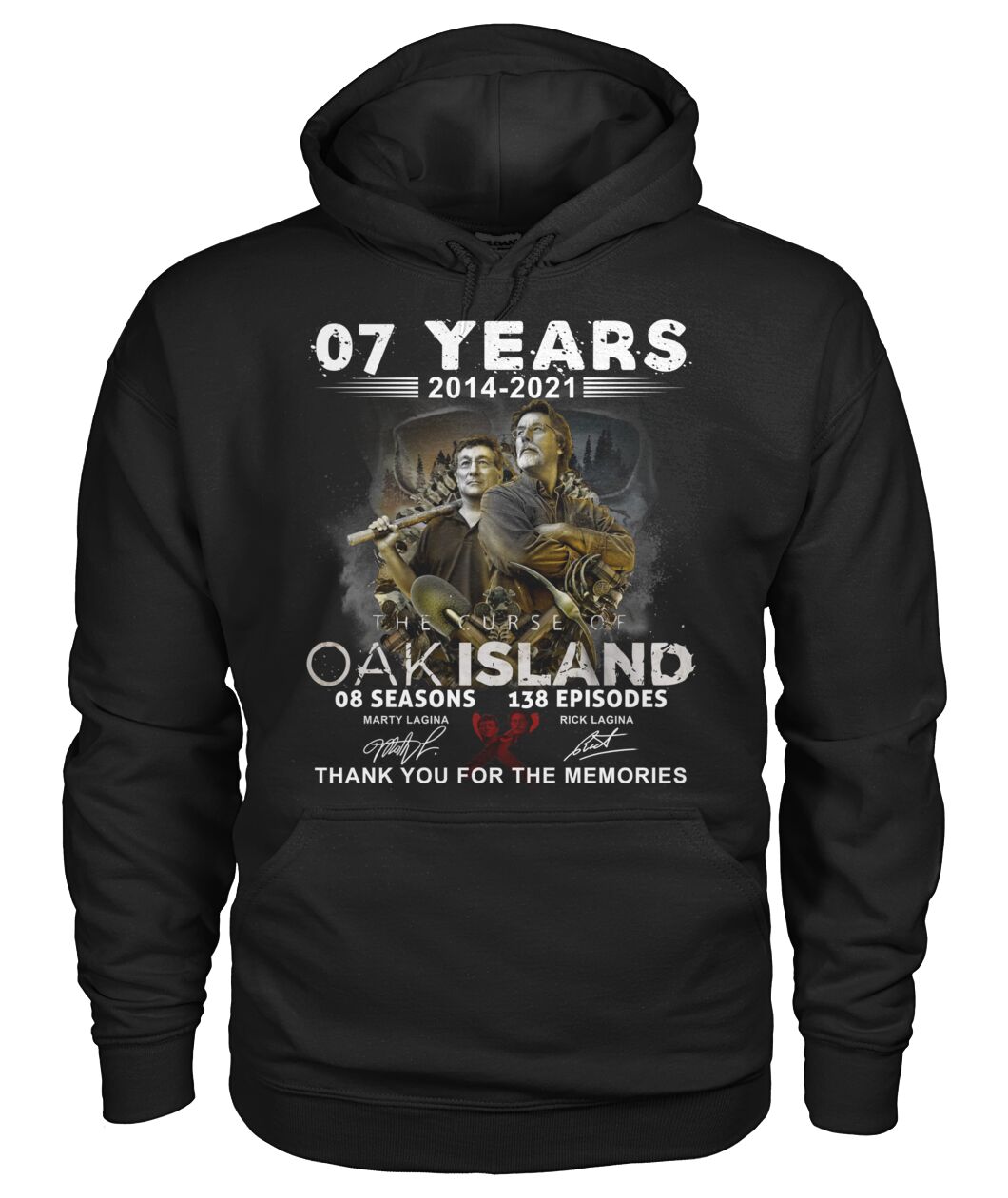 07 years 2014 2021 OAK island 08 seasons thank you for memories shirt 11
