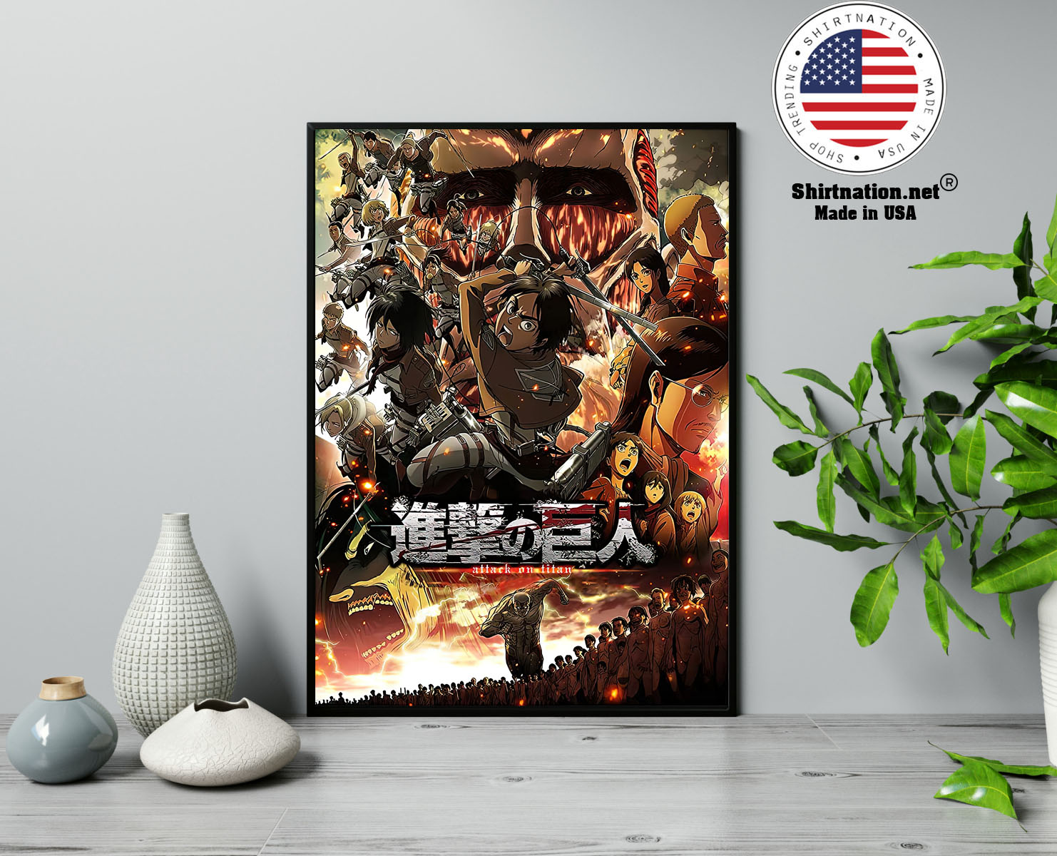 Attack on Titan Japanese Anime poster 13