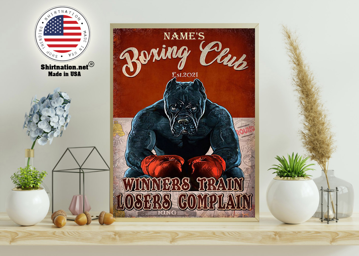Boxing club winners train losers complain poster 11