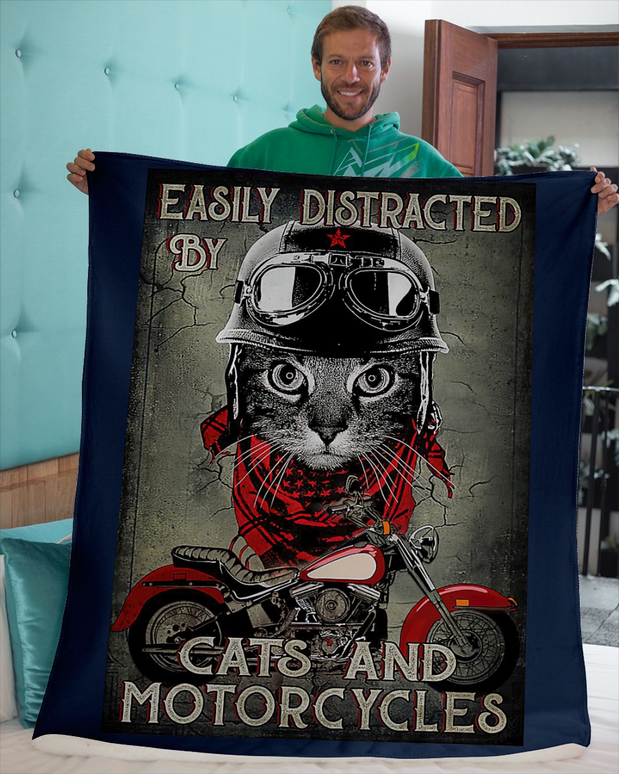 Easily distracted by cats and motorcycles poster7