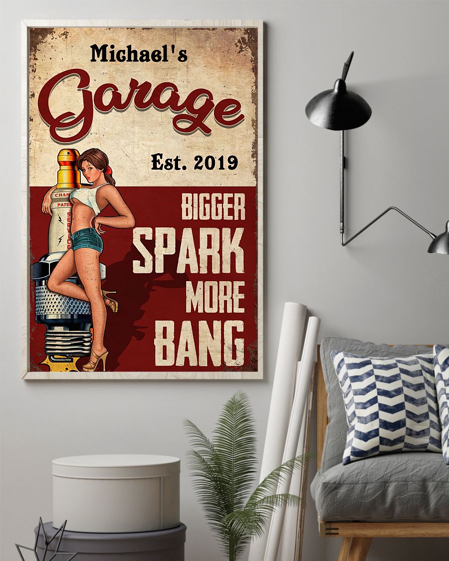 Garage bigger spark more bang poster1