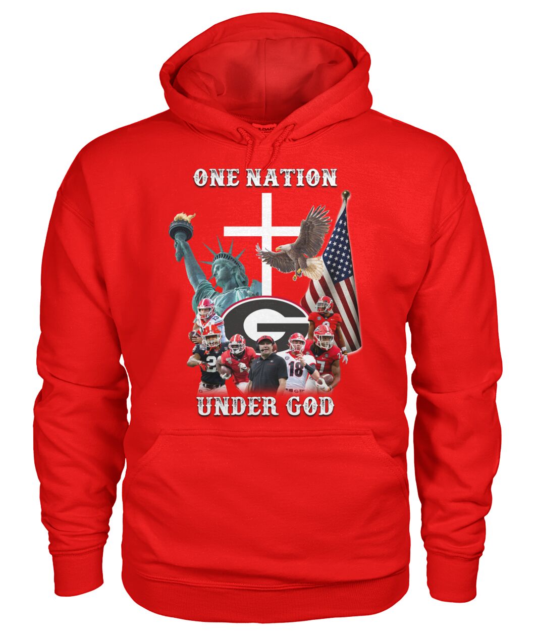 Georgia Bulldogs football One nation under god shirt 14