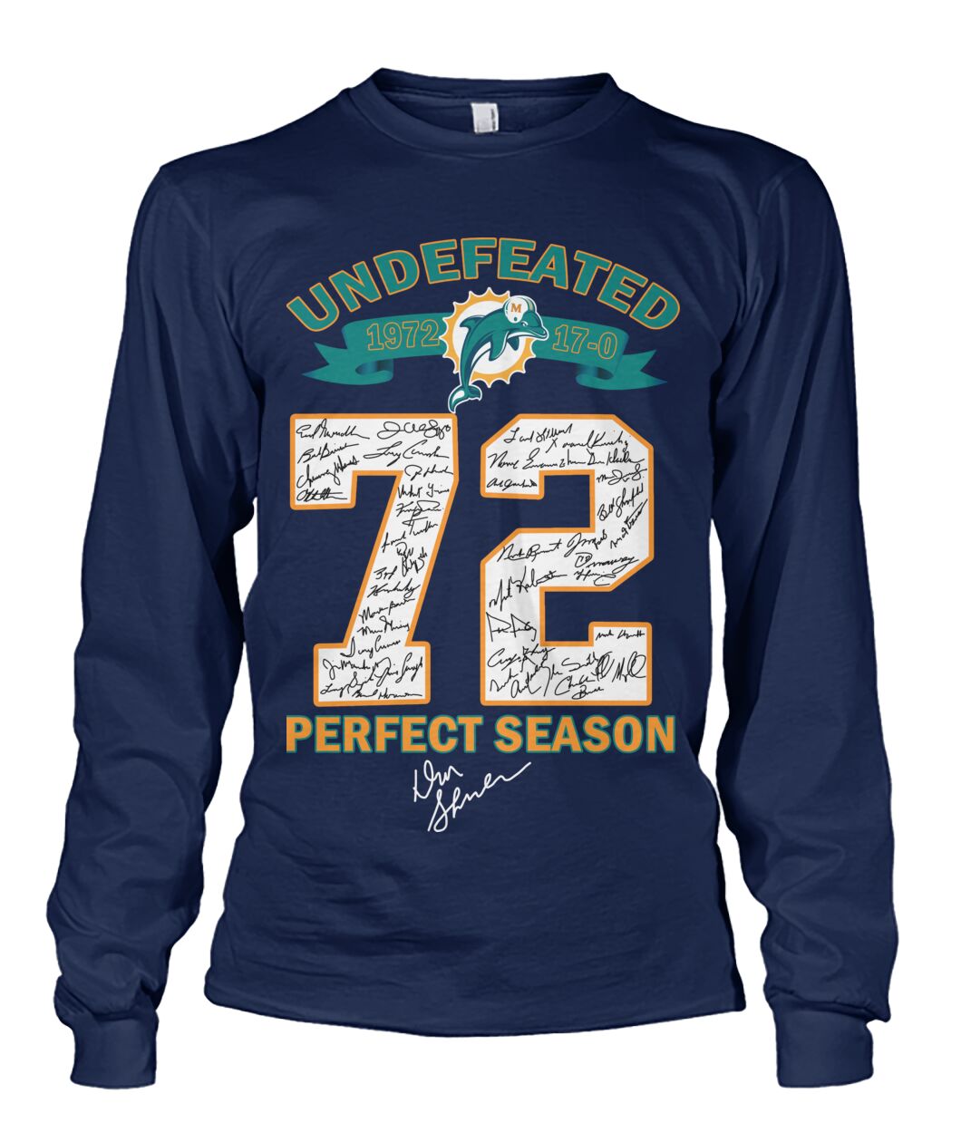 Miami Dolphins Undefeated 72 perfect season shirt 11