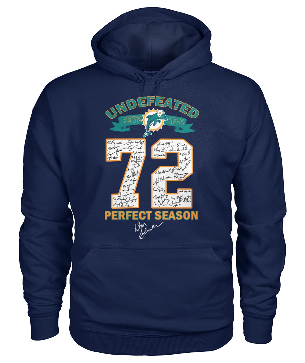 Miami Dolphins Undefeated 72 perfect season shirt 13