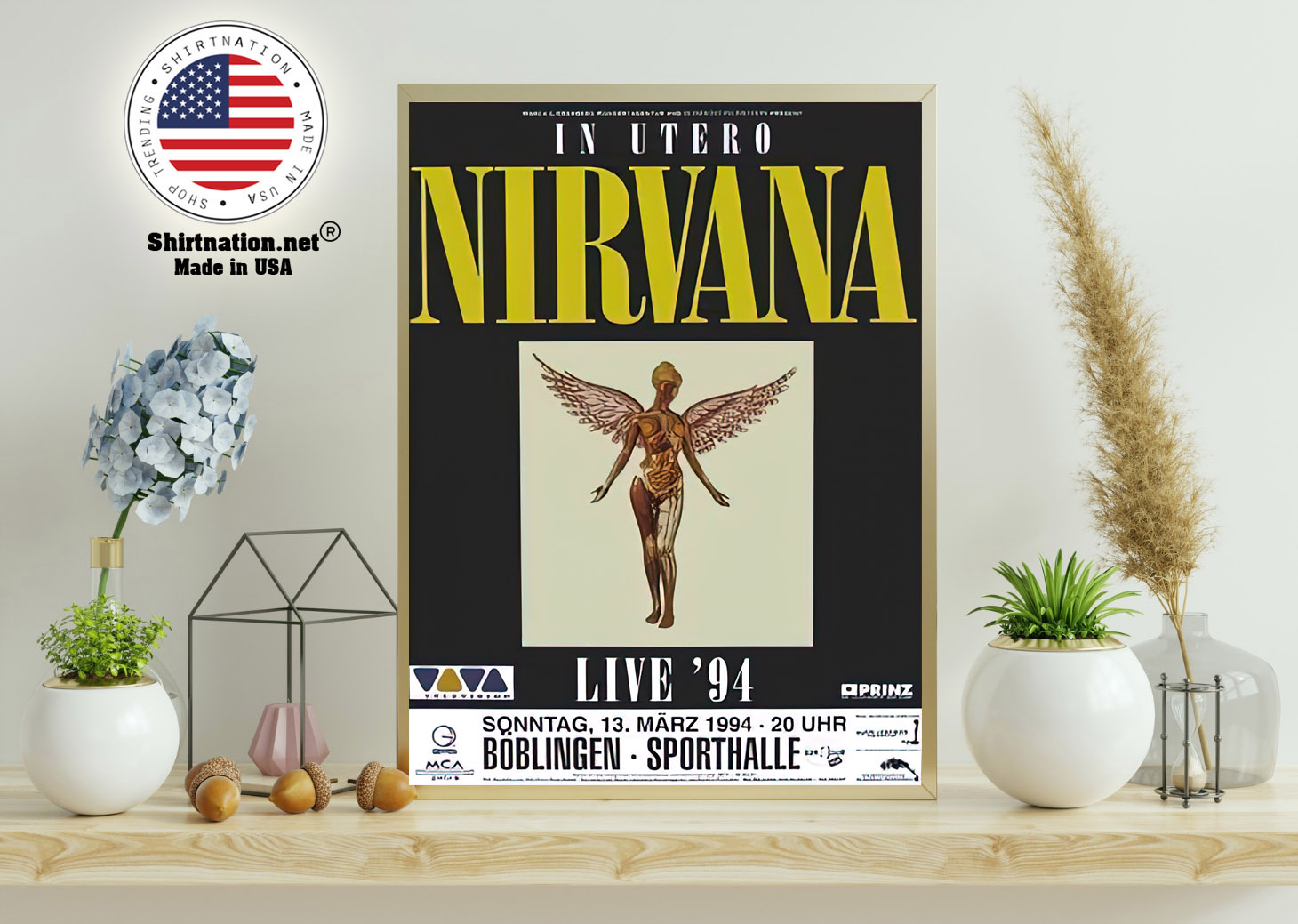 Nirvana live 94 Boblingen poster 11