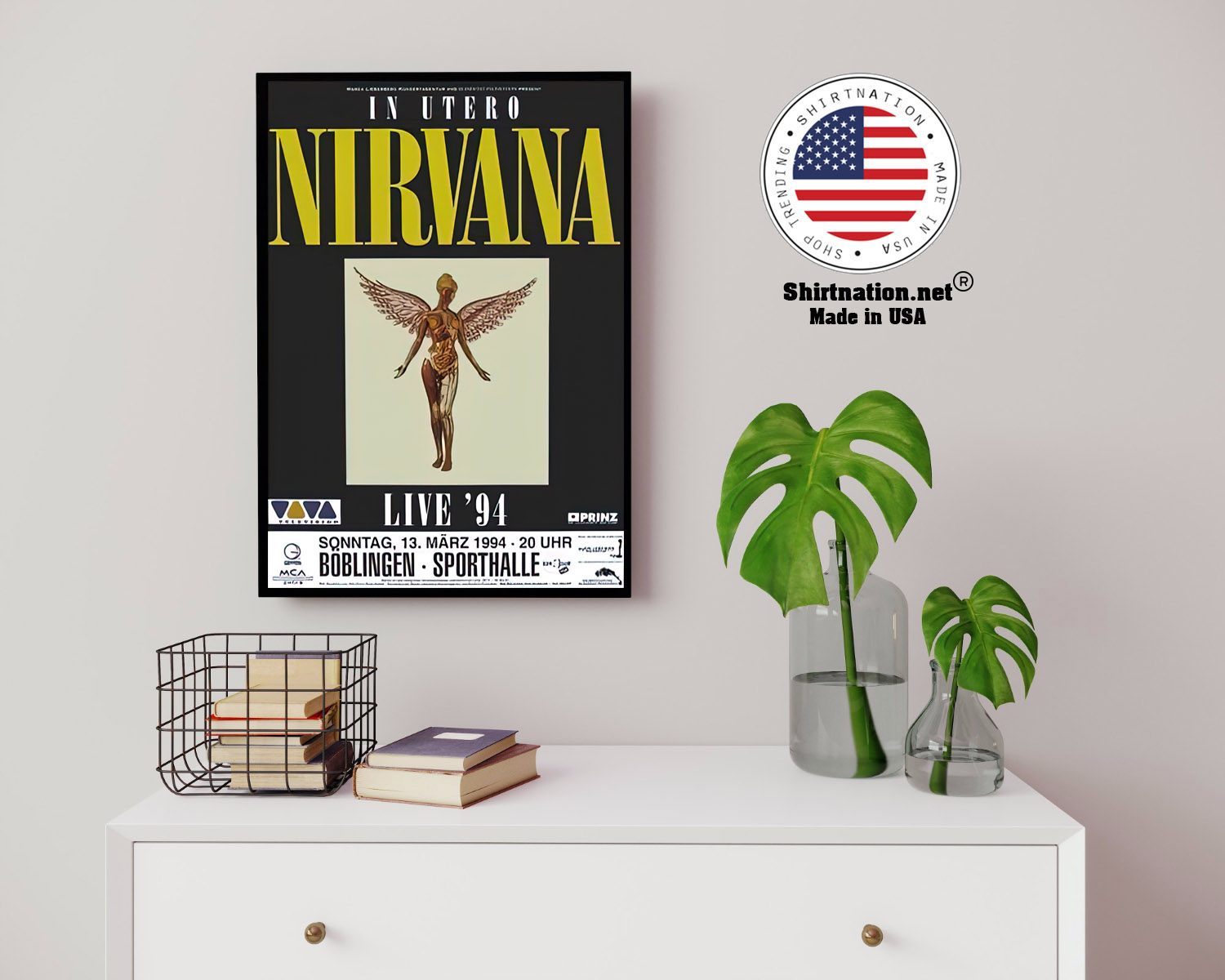 Nirvana live 94 Boblingen poster 13