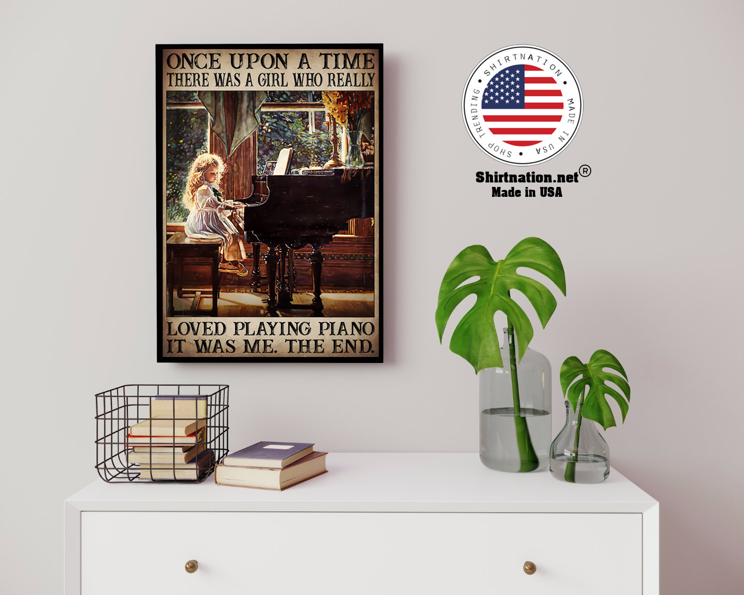 Once upon a time there was a girl who really loved playing piano poster 14