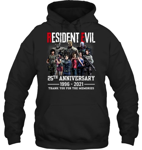Resident evil 25th anniversary 1996 2021 thank you for the memories shirt 11