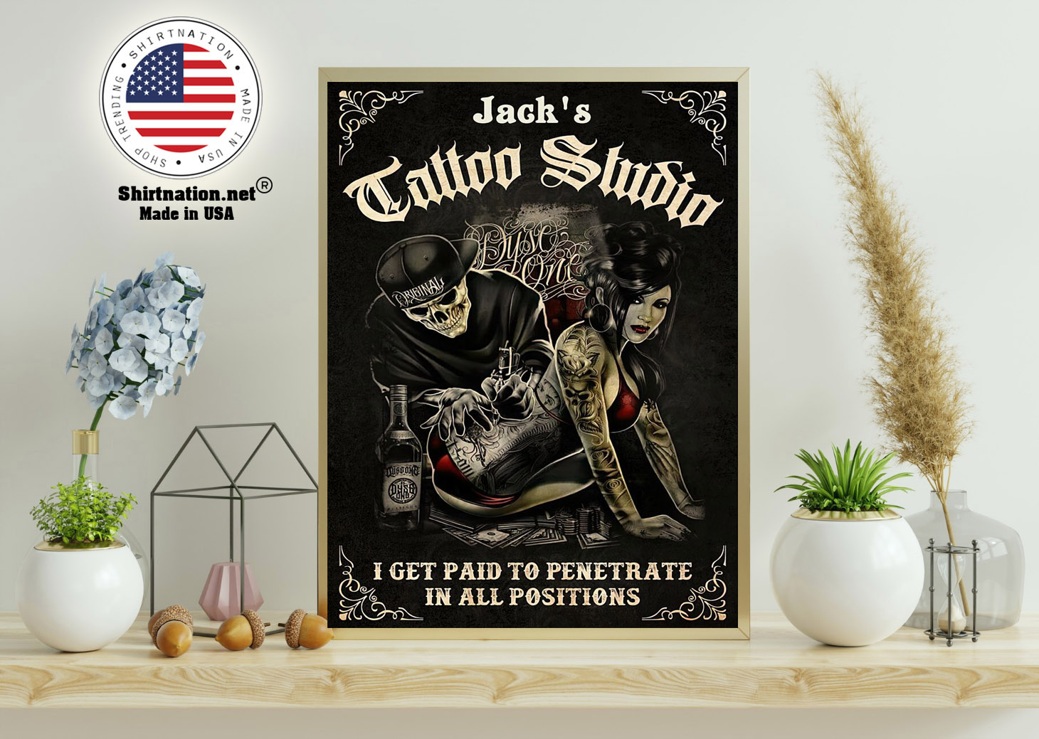 Tattoo couple I get paid to penetrate poster 11