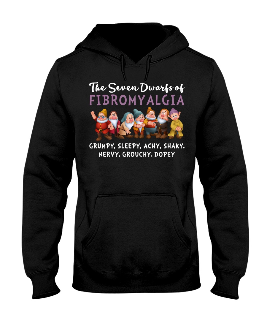 The seven dwarfs of dibromyalgia grumpy sleepy achy shaky shirt 11