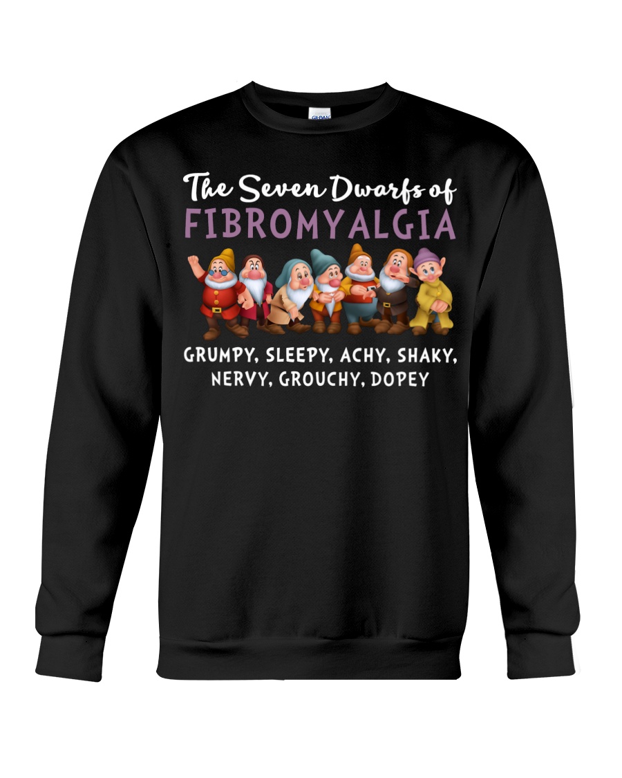 The seven dwarfs of dibromyalgia grumpy sleepy achy shaky shirt 13