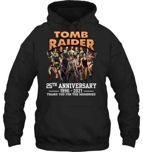 Tom raider 25th anniversary 1996 2021 thank you for the memories shirt 11