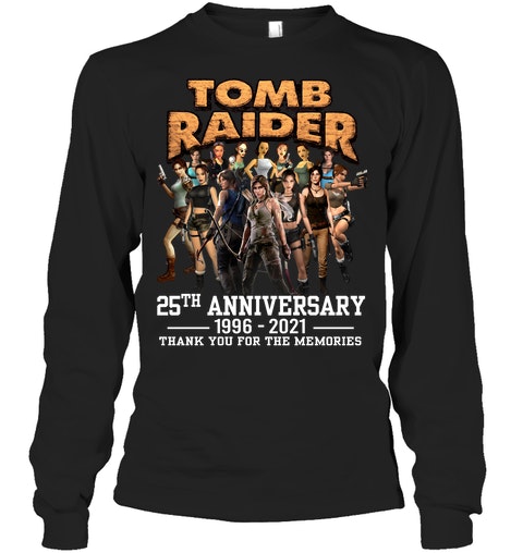 Tom raider 25th anniversary 1996 2021 thank you for the memories shirt 12