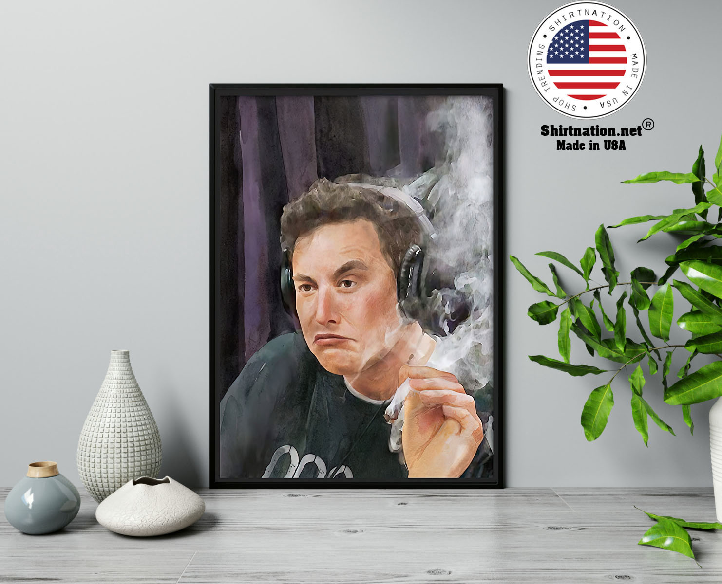 Trippy Room Elon Musk poster 13