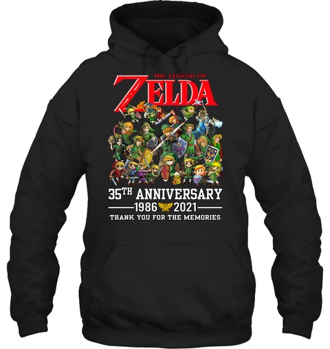 Zelda 35th anniversary 1986 2021 thank you for the memories shirt 11