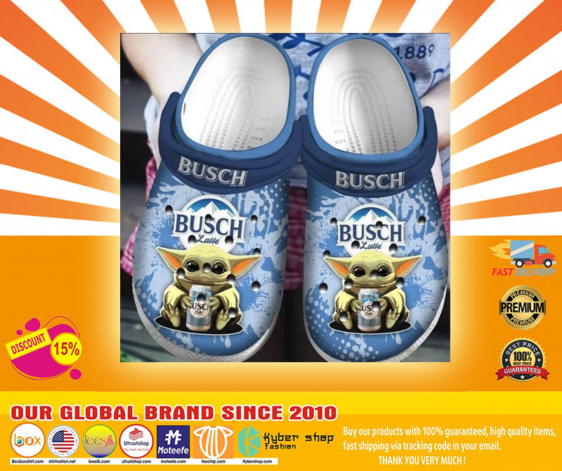 Baby Yoda Hug Busch Latte Crocband Crocs Clog Shoes4