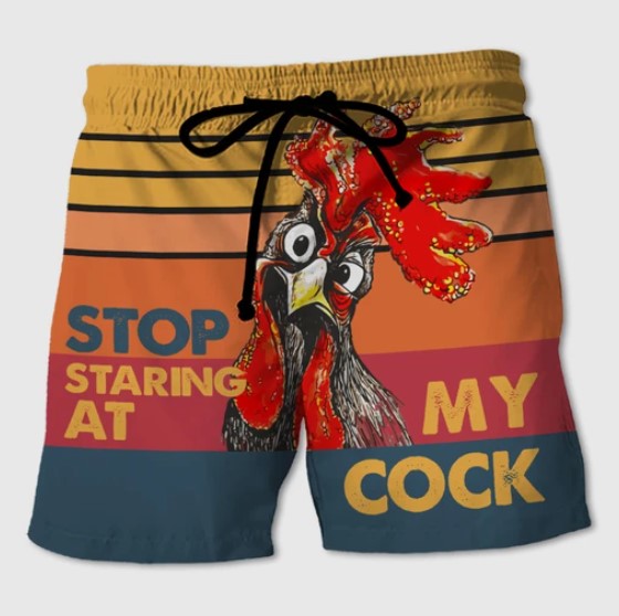Chicken stop staring at my cock pants2