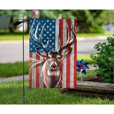Deer American flag3