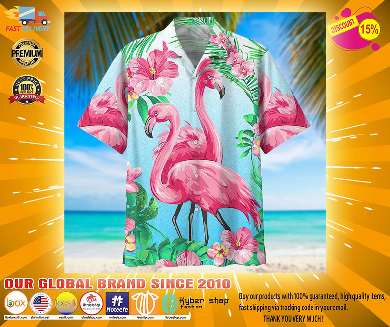 Flamingo hawaiian shirt3