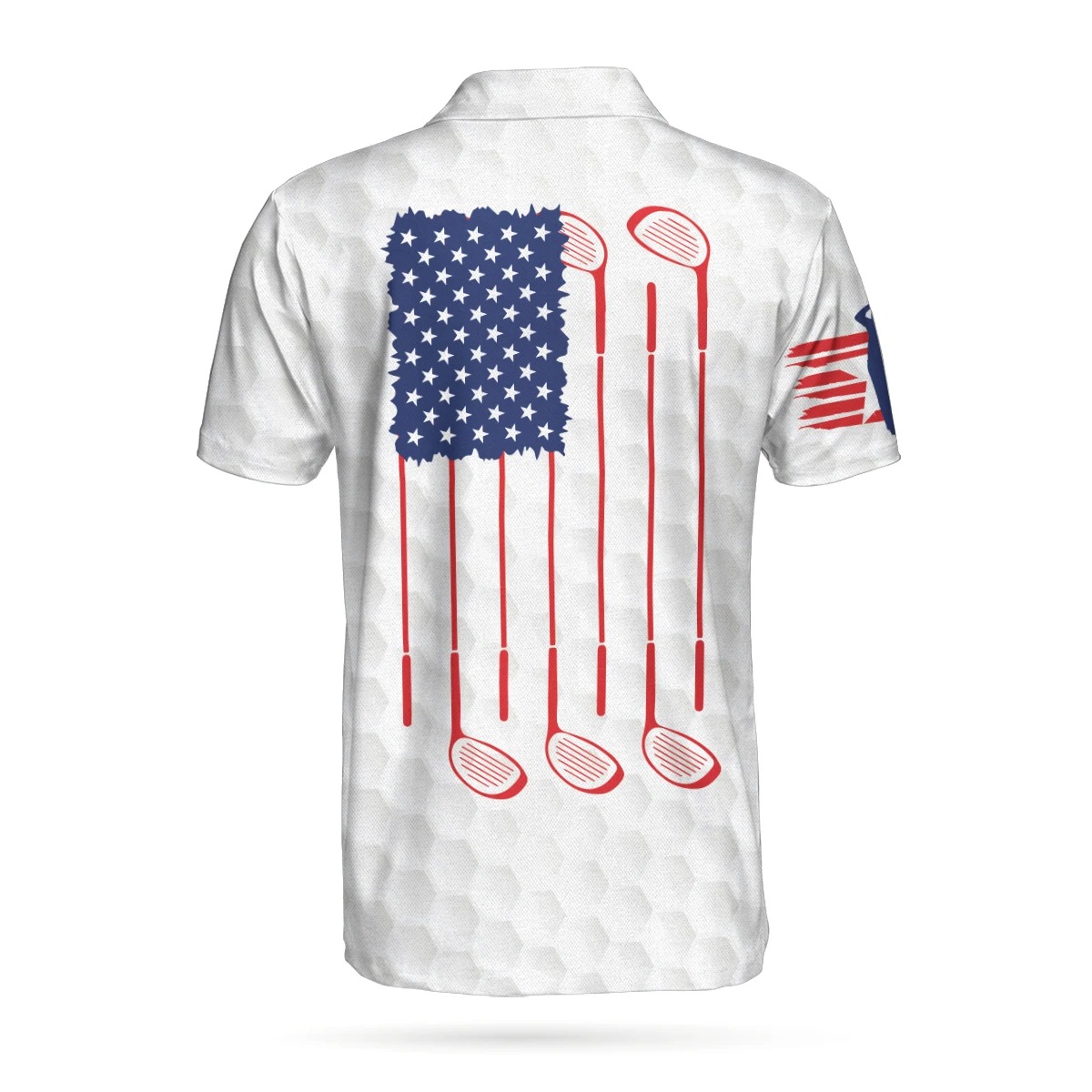 Golf American flag polo shirt3