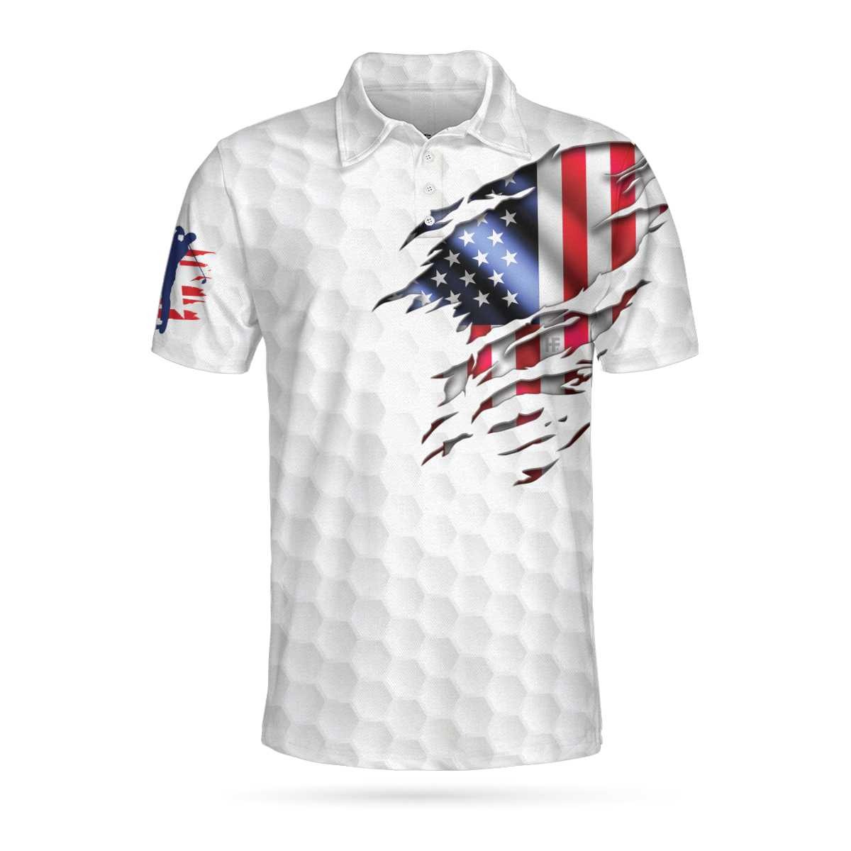 Golf American flag polo shirt4 1