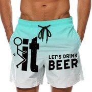 It lets drink beer beach short pants2