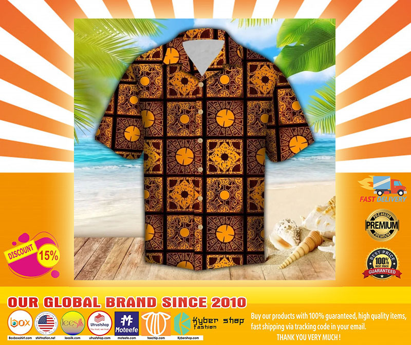 Lemar pattern hawaiian shirt4