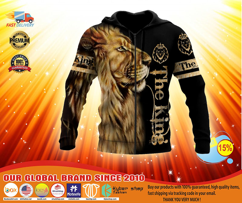 Lion the king 3D over print hoodie3