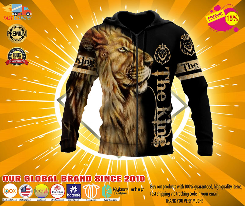 Lion the king 3D over print hoodie2