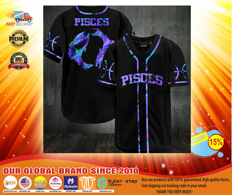 Zodiac Pisces Baseball Jersey3