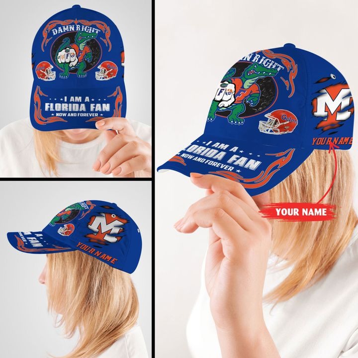 PLGA Damn right I am a Florida fan now and forever custom cap2