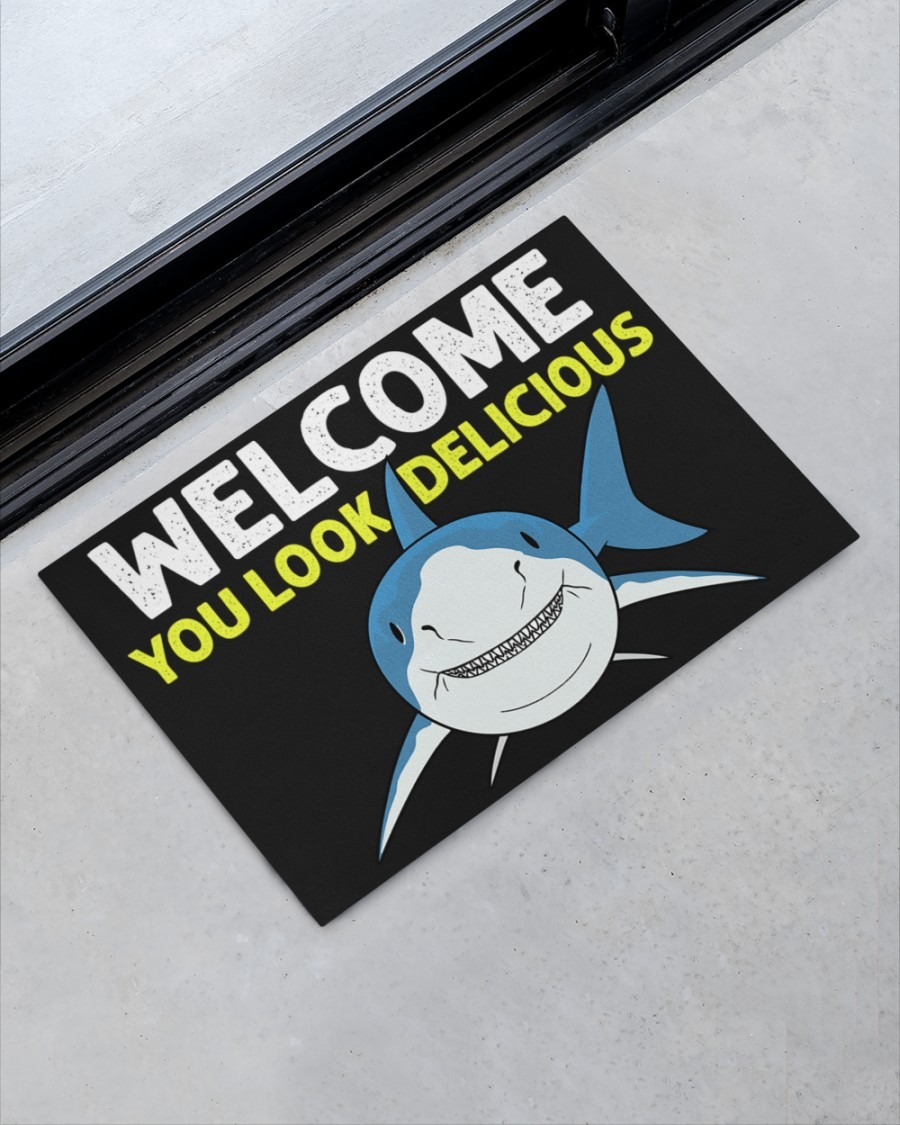 Shark welcome you look delicious doormat3