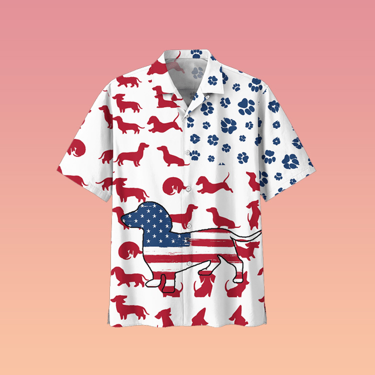 Dachshund Hawaiian shirt3