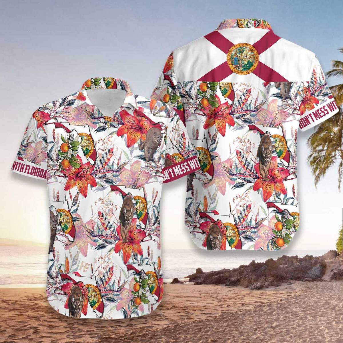Florida Panther Hawaiian Shirt3