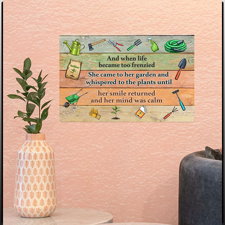Gardening And when life became too frenzied poster1