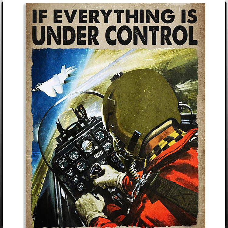 If everything is under control you are just not going fast enough poster