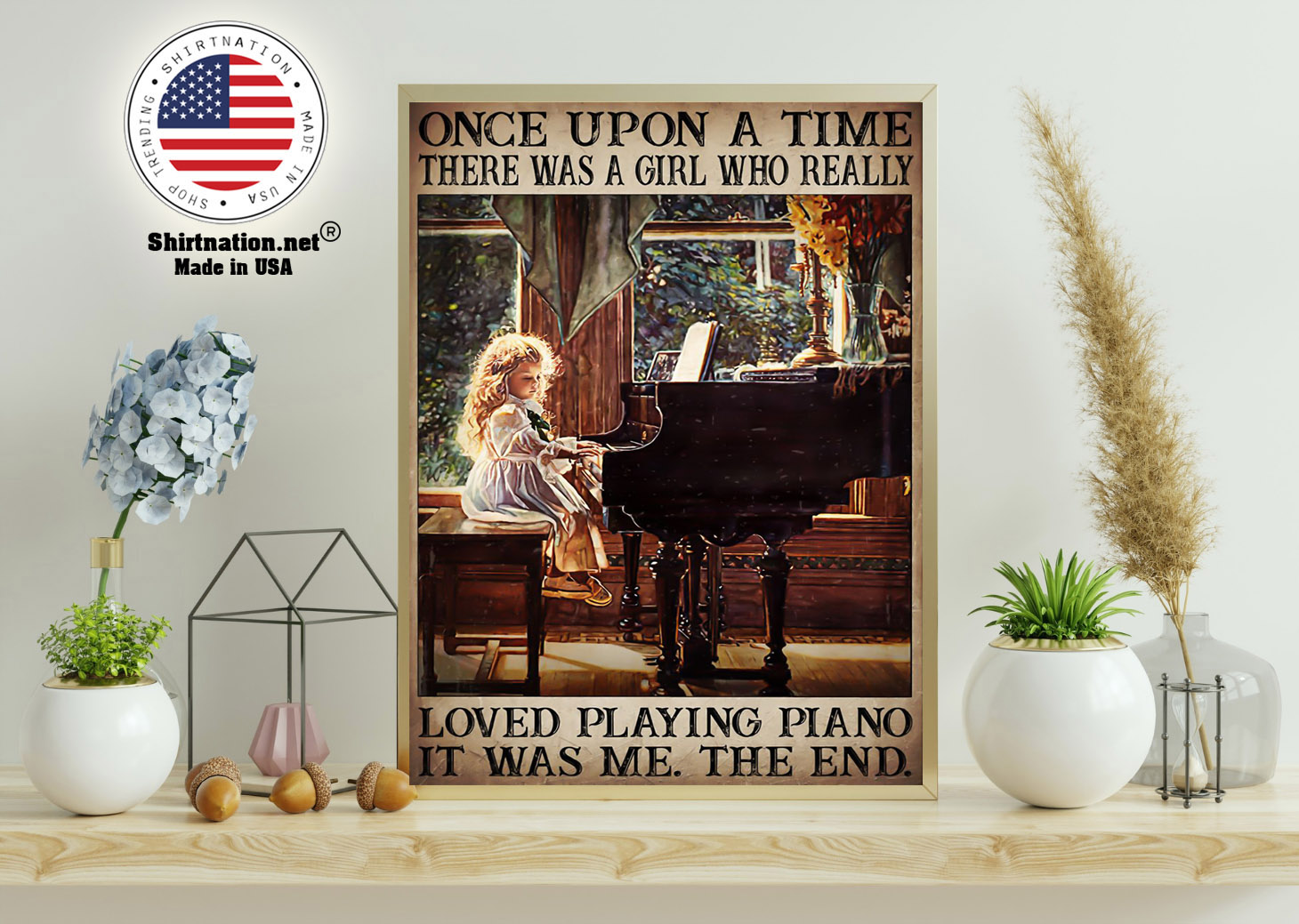 Once upon a time there was a girl who really loved playing piano poster 11