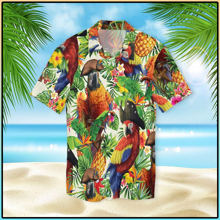 Pirate Parrot Hawaiian Shirt3