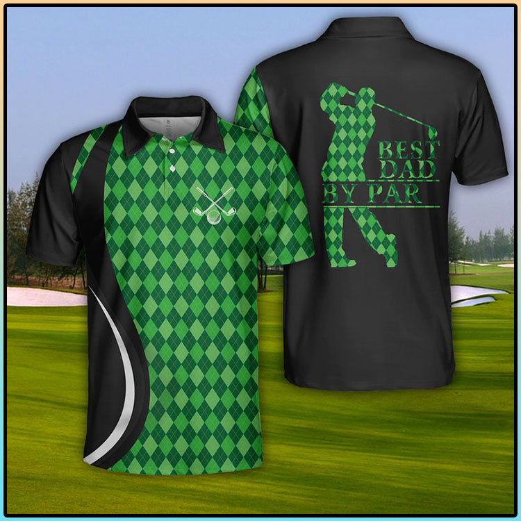 USA Golf Best Dad By Par Polo Shirt3